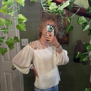 Elegant White Women's Top
